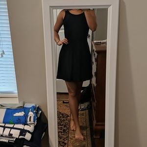Lulu's open back little black dress